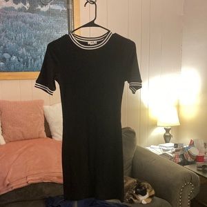 Black sweater dress